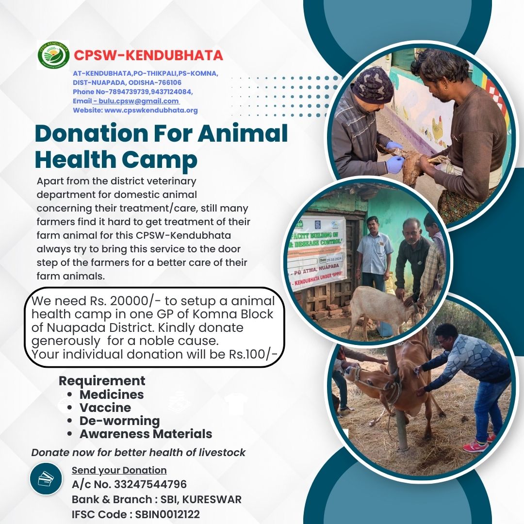 Donation for Animal Health Camp
